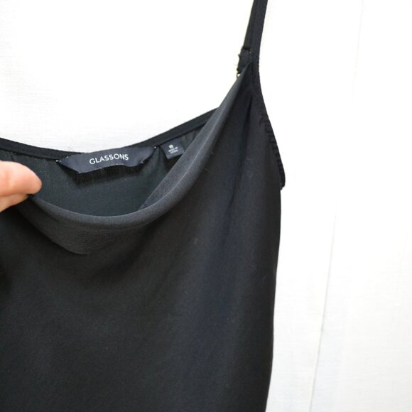 Cropped tank top Whimsigoth Spaghetti straps ,Grunge size 8 - Picture 3 of 6